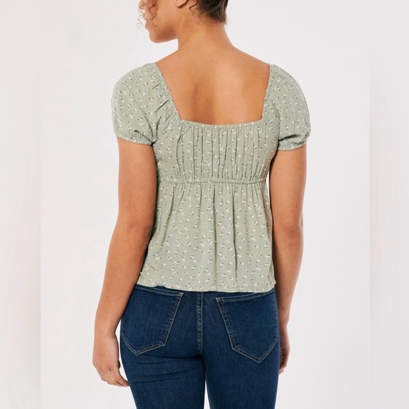 Floral Y2K Style Babydoll Top - Picture 2 of 7